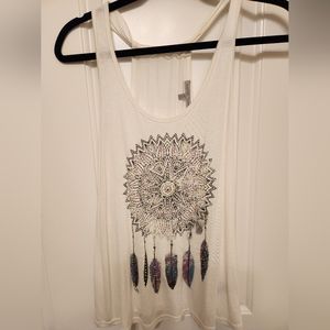 Charlotte Russe dream catcher embellished tank